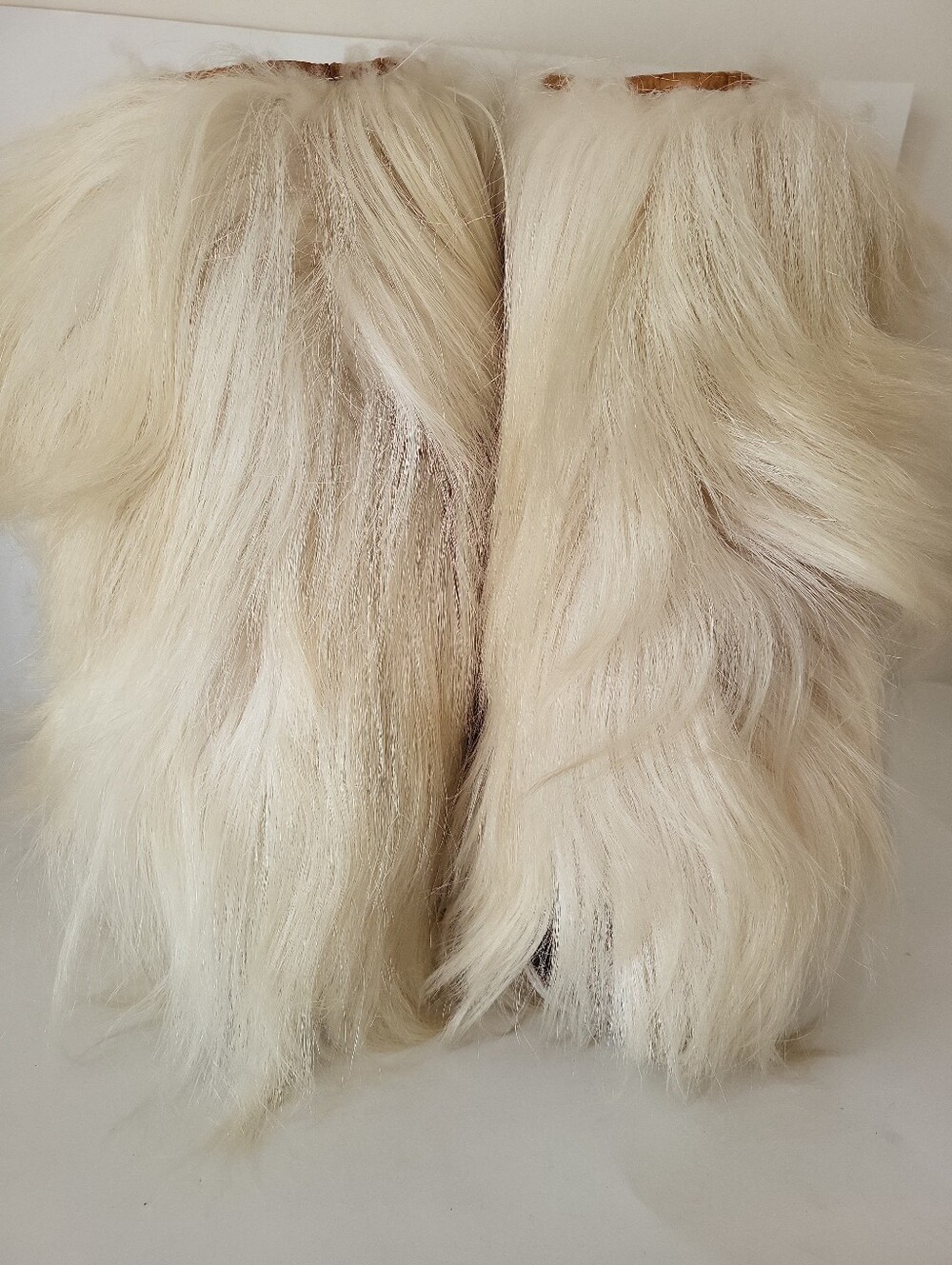TREND Vintage 100% Goat fur apres ski "Yeti" boots - Picture 6 of 10